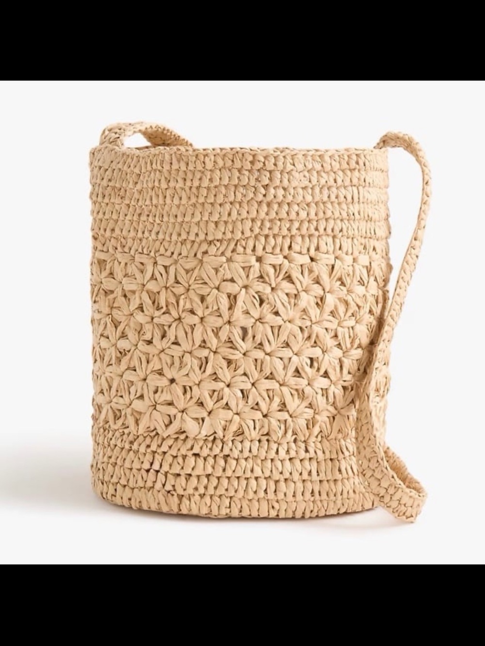 ⚡️⭐️J.Crew Floral Woven Bucket Bag